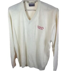 Dewar's White Label Men Cream Sweater‎ XL McBriar New with Tag Made in USA
